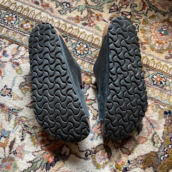 Excelled used condition black oiled leather Arizona Birkenstock sz 37 regular - Picture 7 of 8
